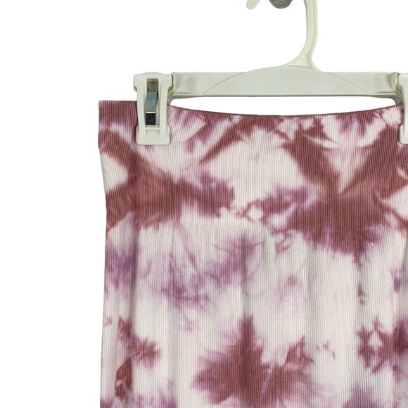 Love Tree Soft Pink White Tie Dye High Waisted Leggings - Picture 2 of 6